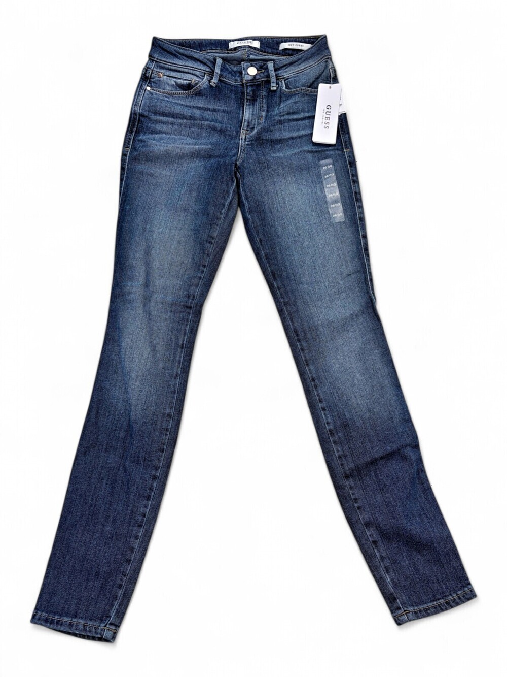 GUESS Sexy Curve Mid-Rise Skinny Jeans Size 26 NWT